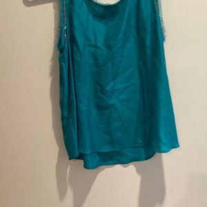 💯 SILK Ann Taylor LOFT Teal Top